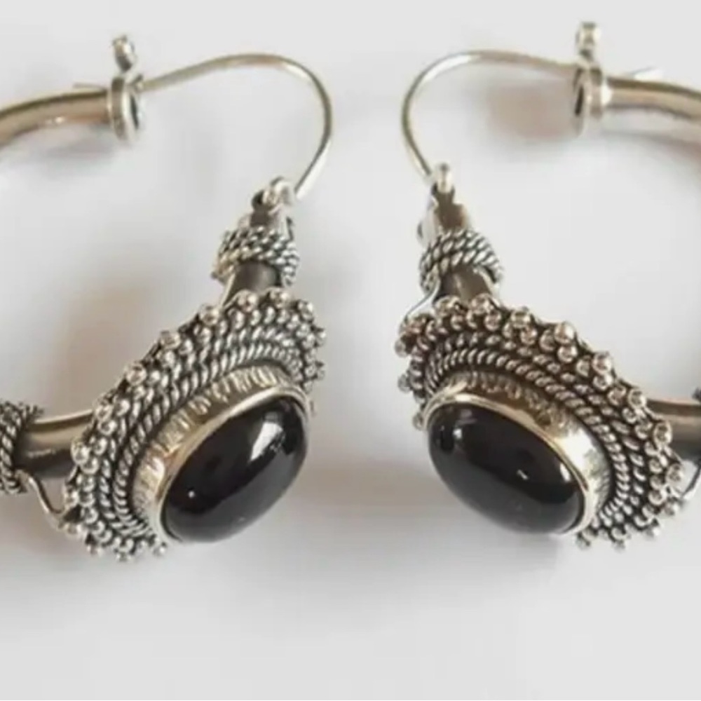 Silver earrings
